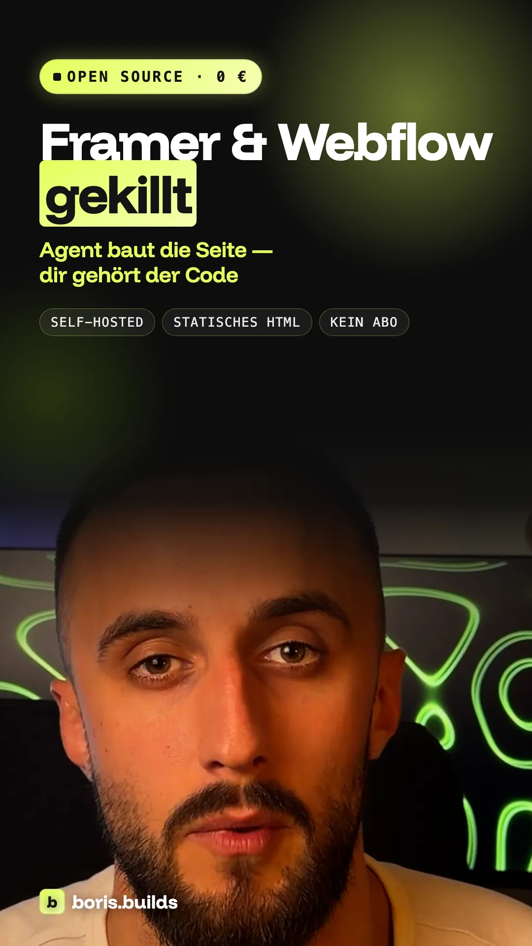 Reel: Framer & Webflow gekillt